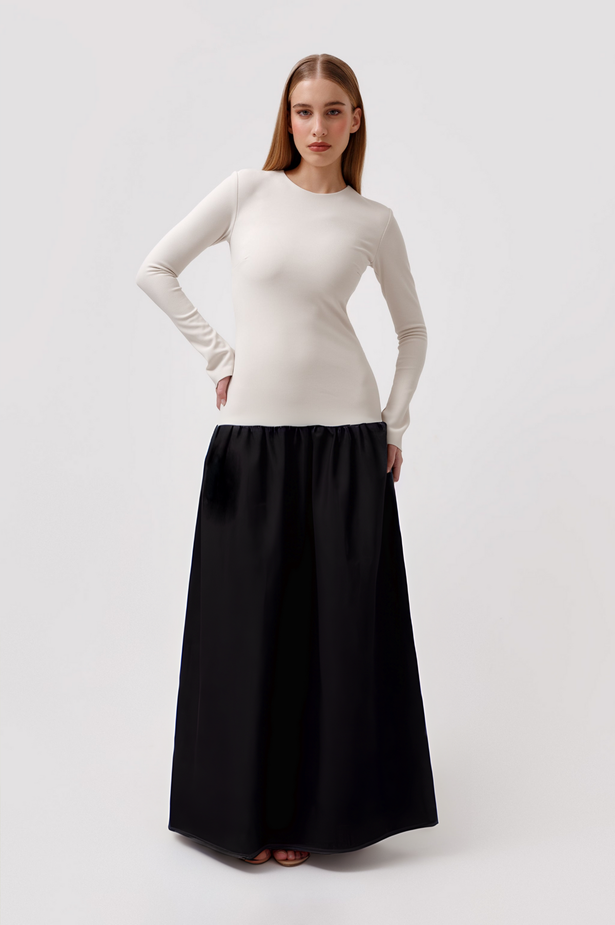 Tulipe Dress Black & White