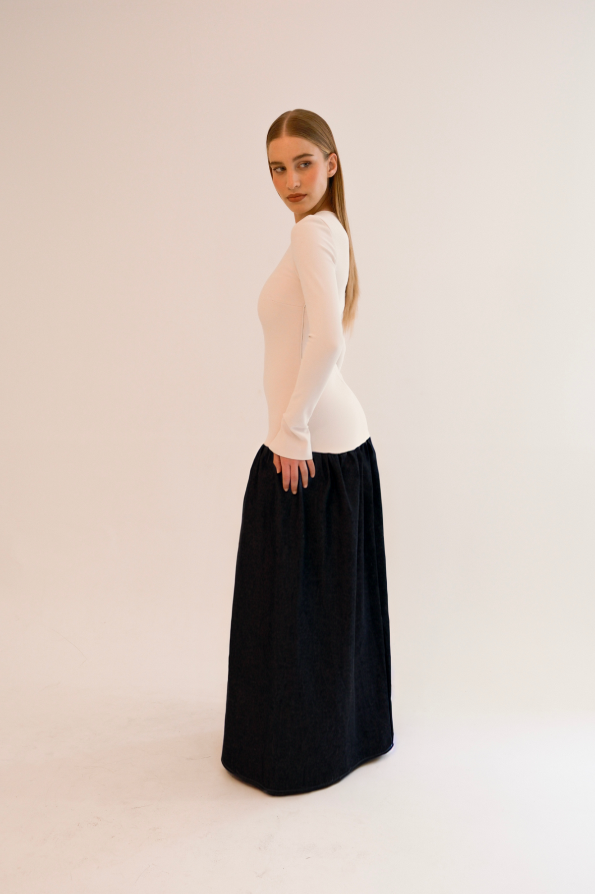 Tulipe Dress Black & White