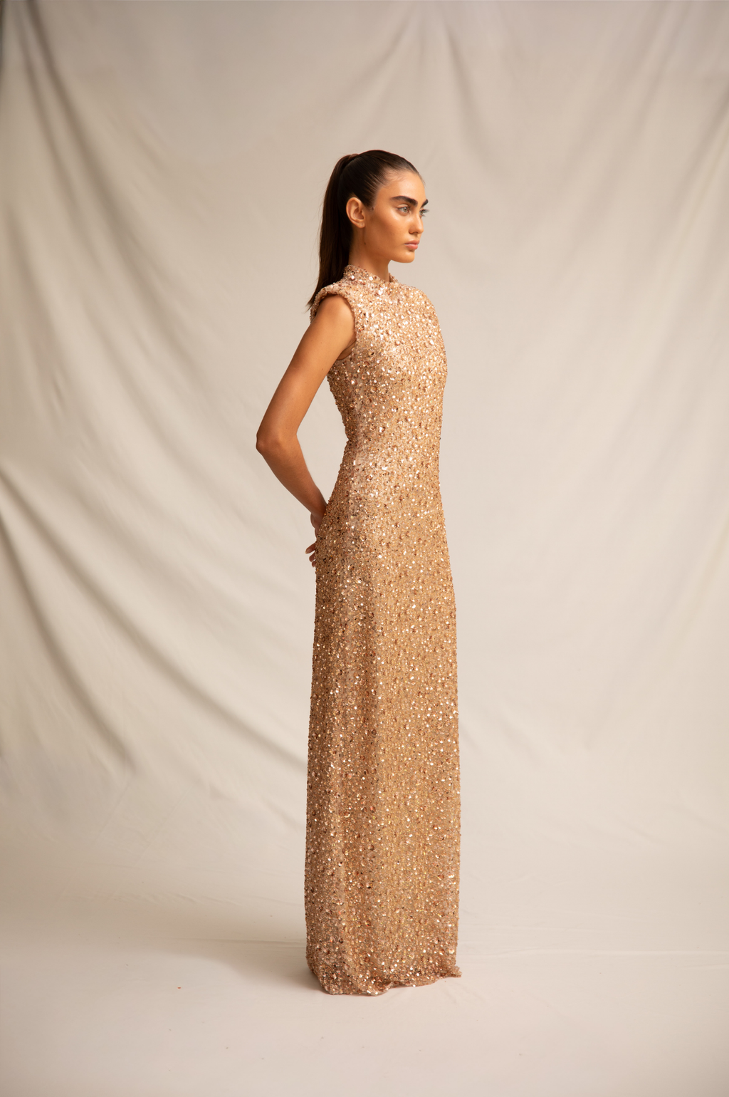 Alba Dress Rose Gold