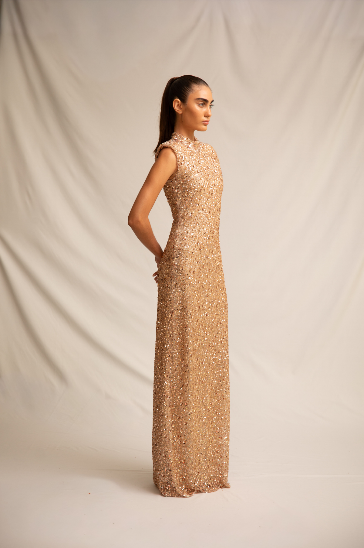 Alba Dress Rose Gold