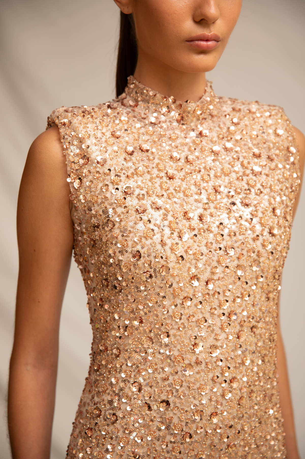 Alba Dress Rose Gold