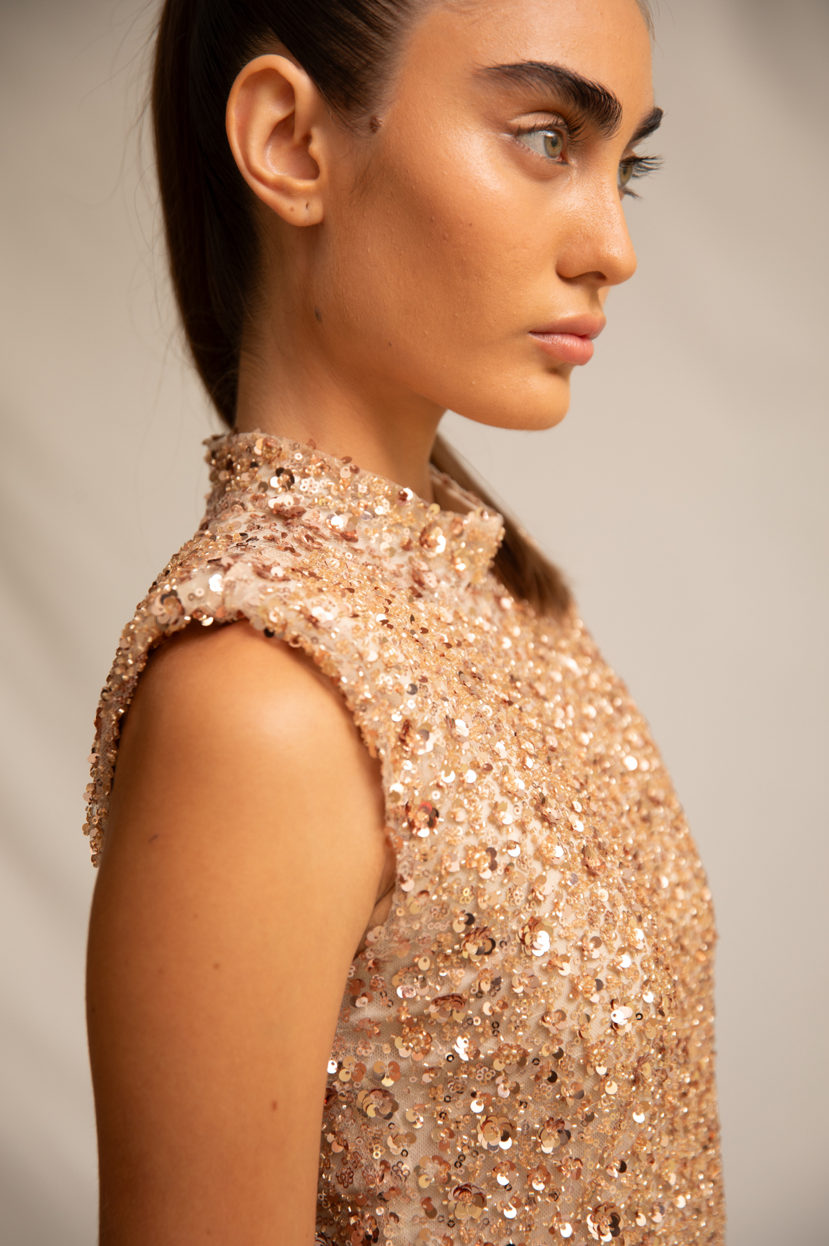 Alba Dress Rose Gold