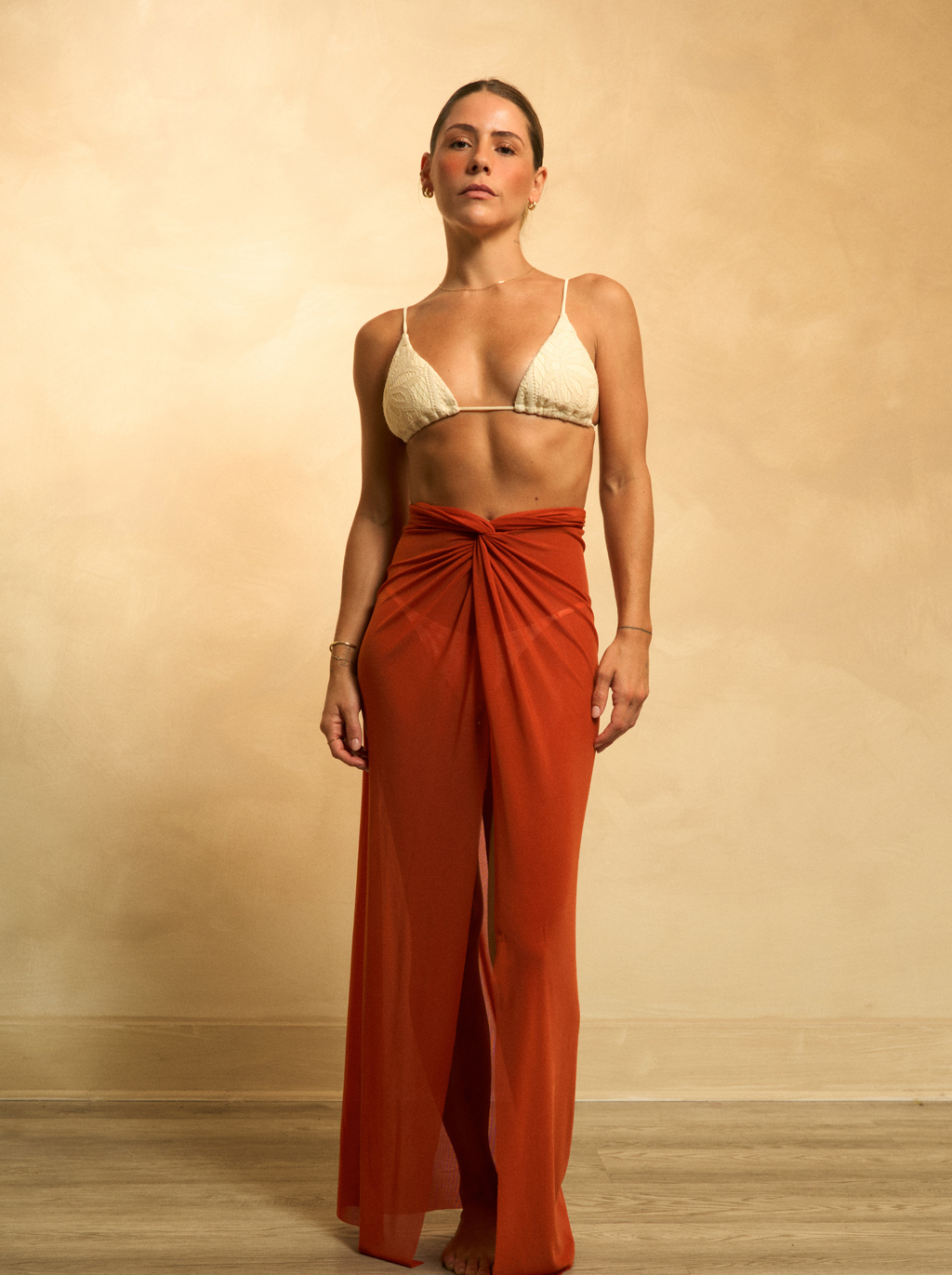 Amara Top & Skirt Terracota