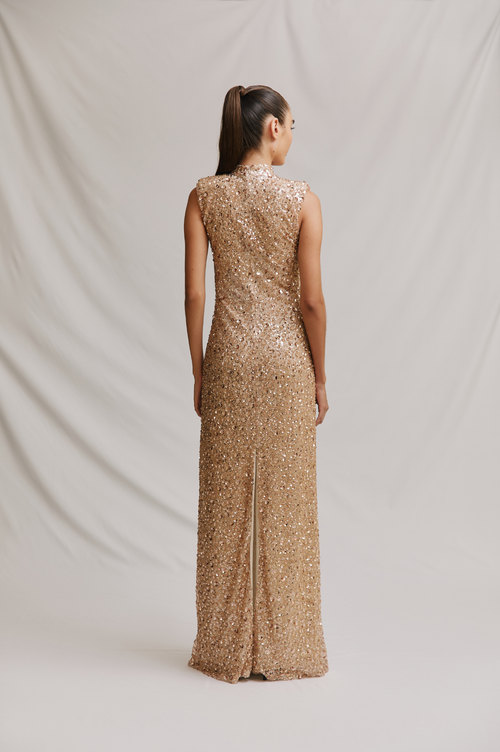 Alba Dress Rose Gold