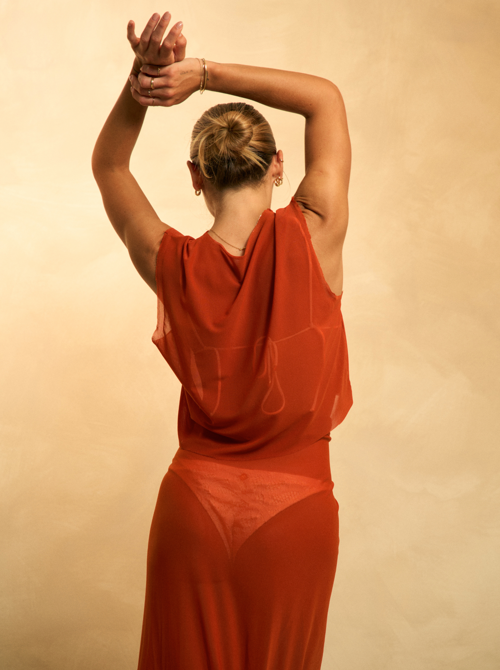 Amara Top & Skirt Terracota
