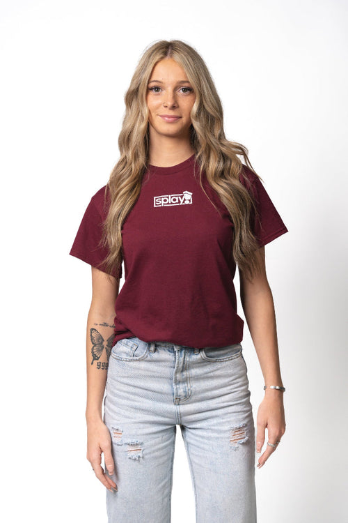 Classic Logo Box T-Shirt - Plum